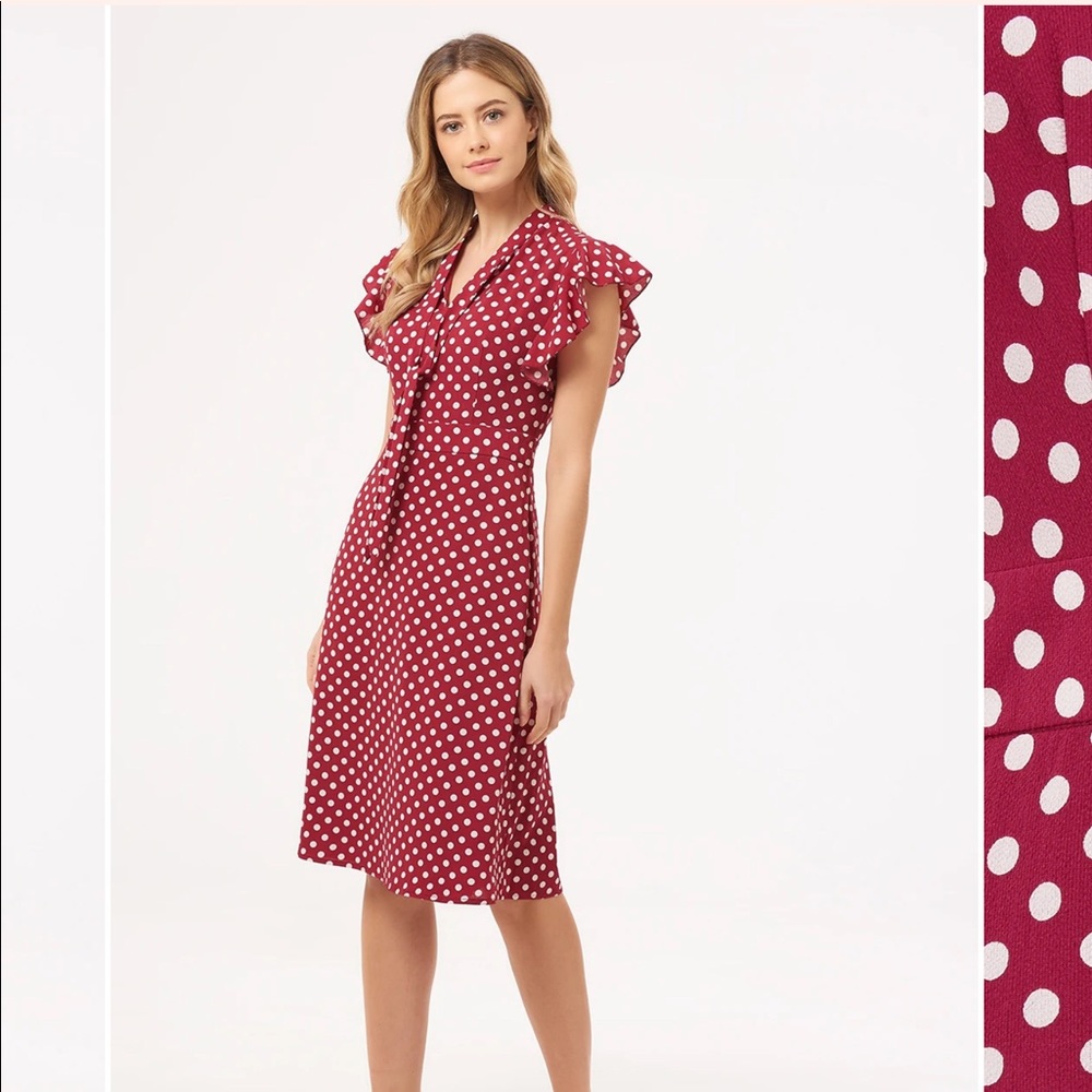 Florrie Winter Kiss Polka Dot Dress